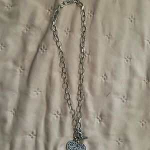 Silver Heart Pendant Necklace